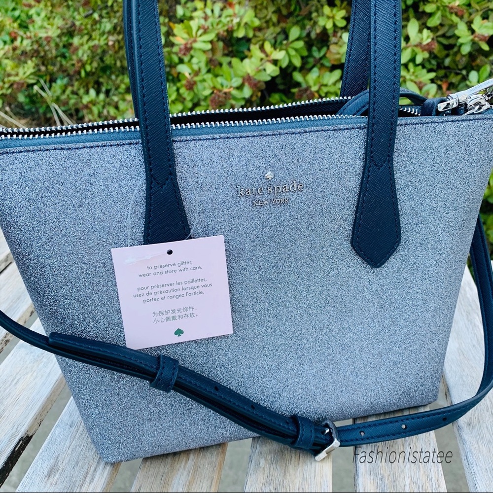 Kate spade Small Joeley Satchel glitter BRAND NEW - Picture 3 of 8